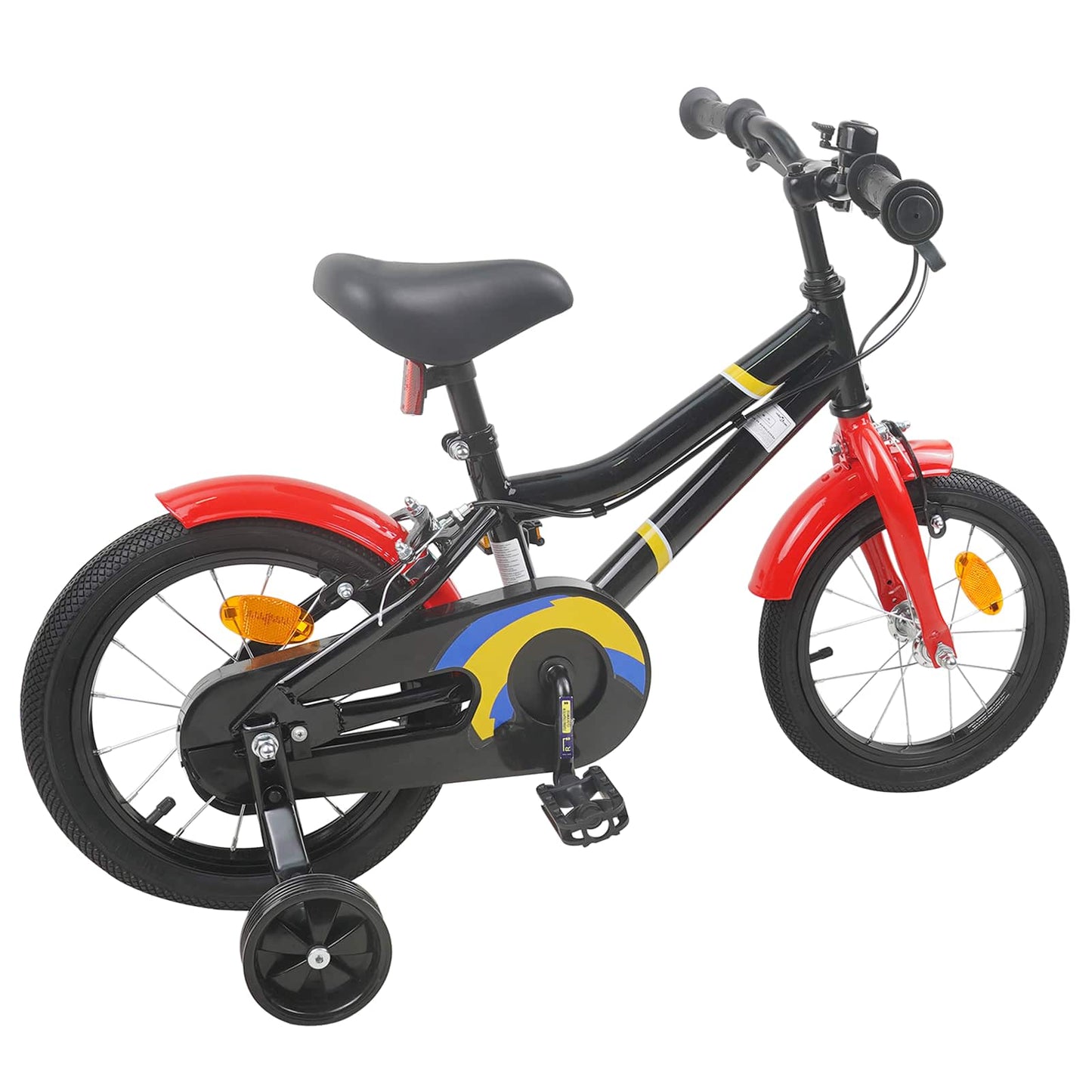 Børnecykel 14 tommer anbefalet til 3-5 år gammel Sort rød
