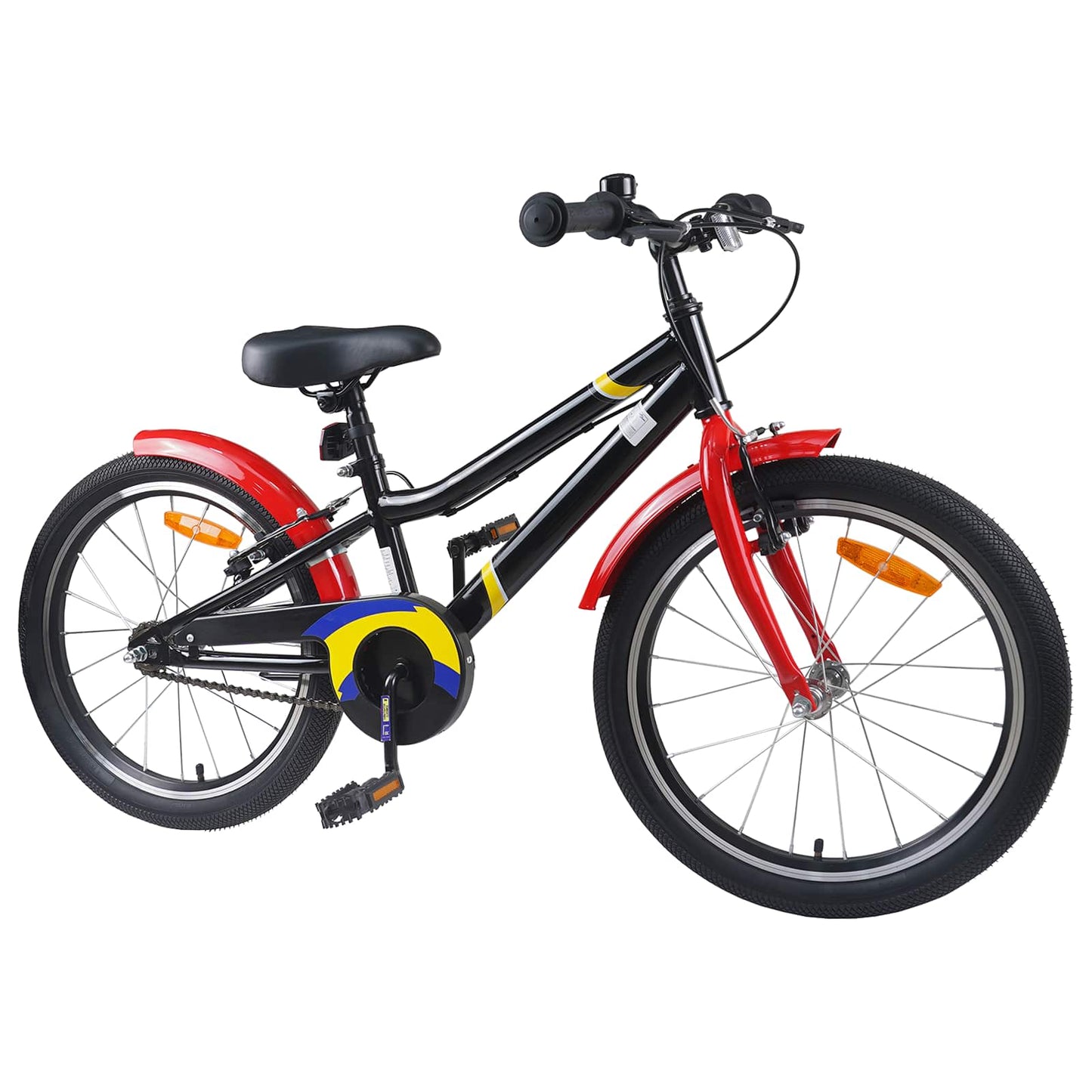 Børnecykel 20 tommer til børn i alderen 6-11 år Sort rød