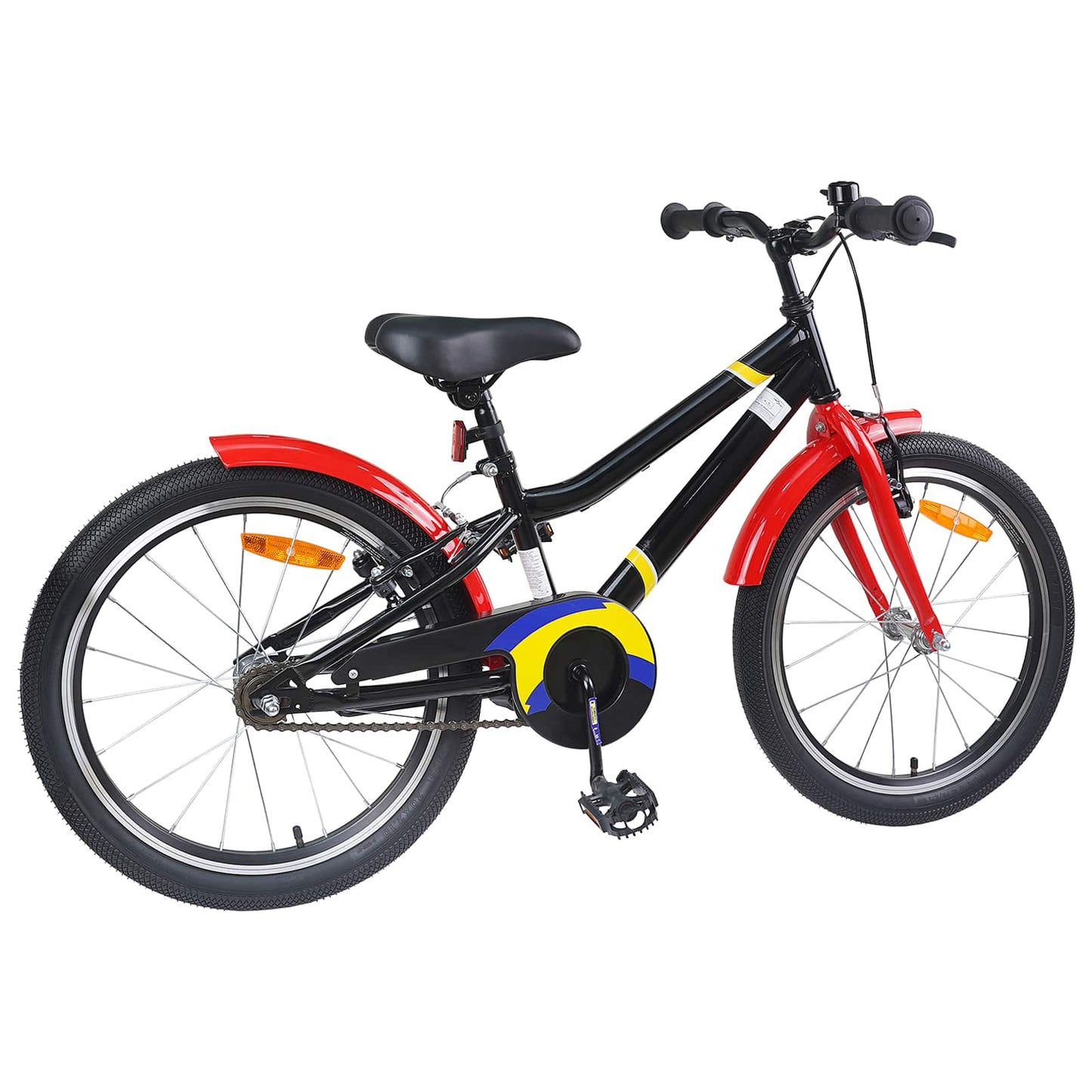 Børnecykel 20 tommer til børn i alderen 6-11 år Sort rød