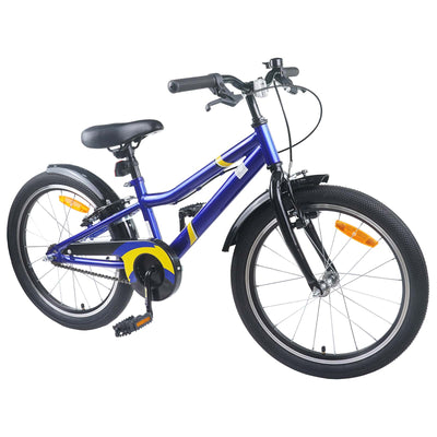 Børnecykel 20 tommer til børn i alderen 6-11 år Blå Sort