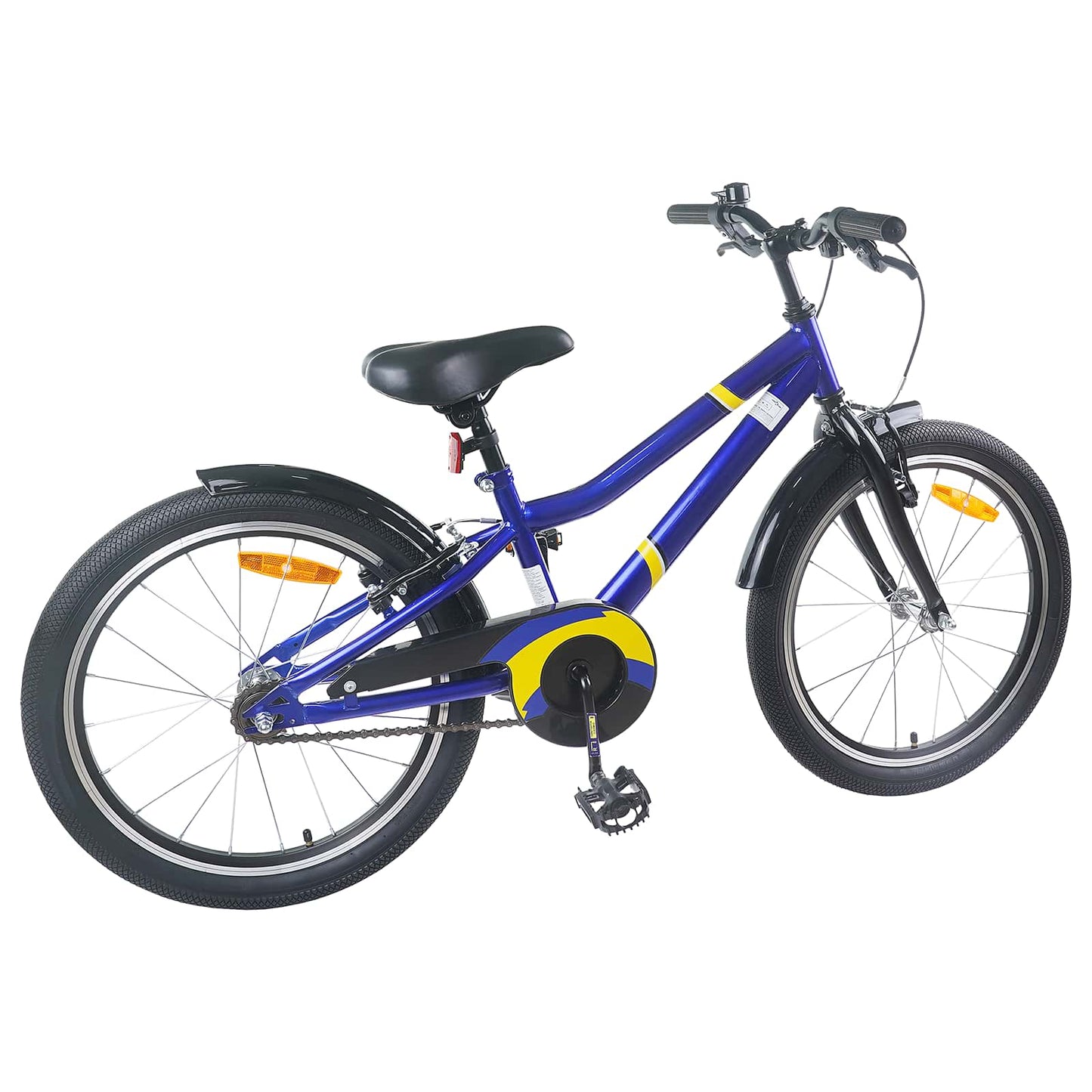 Børnecykel 22 tommer til 7-12 år gammel Blå Sort