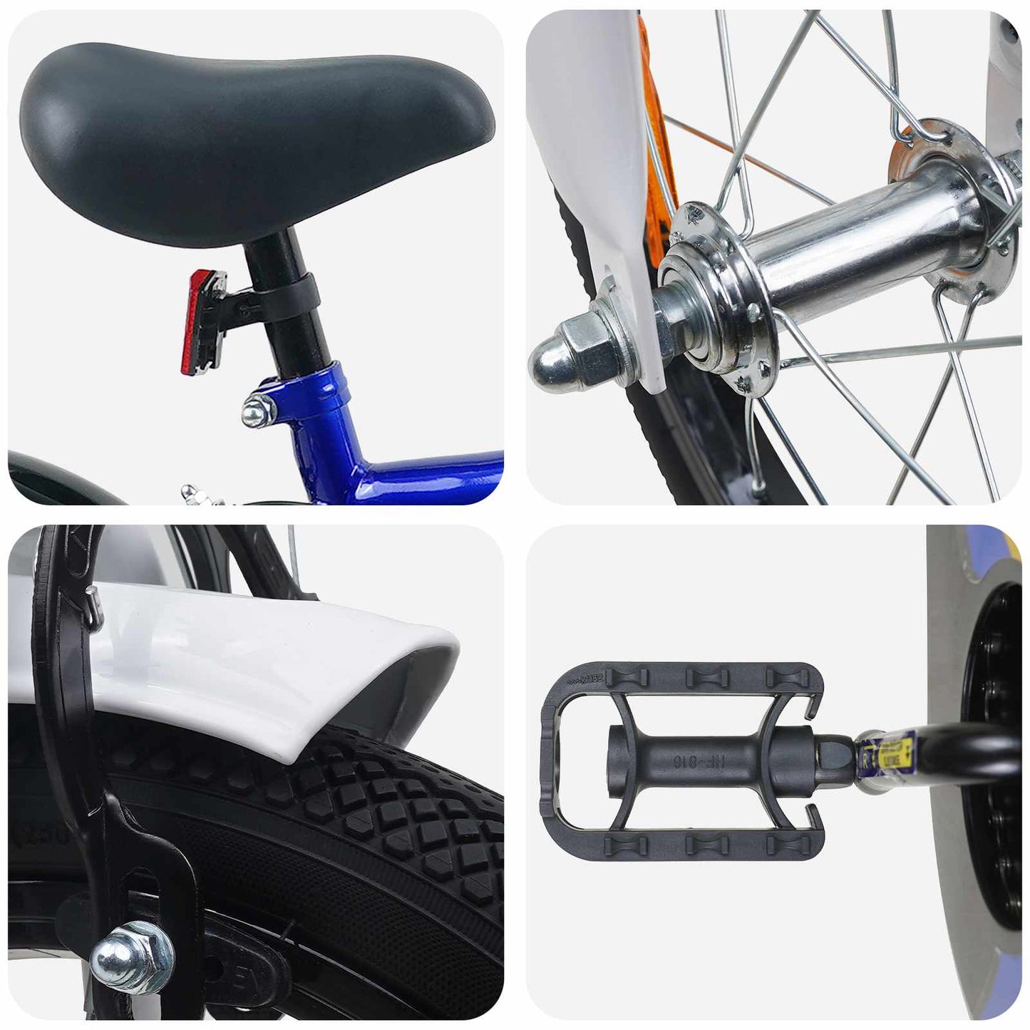 Børnecykel 14 tommer anbefalet til 3-5 år gammel Blå hvid