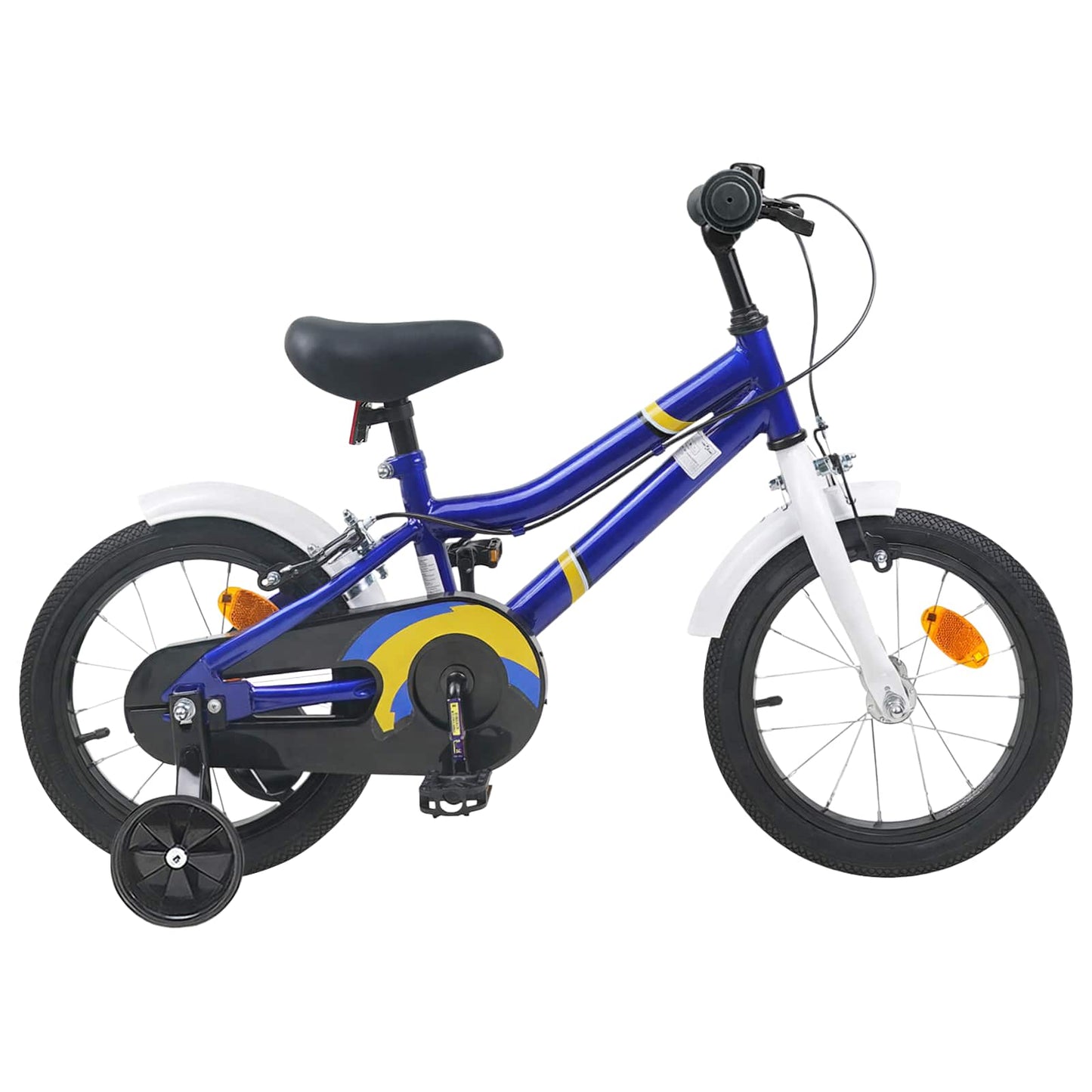 Børnecykel 14 tommer anbefalet til 3-5 år gammel Blå hvid