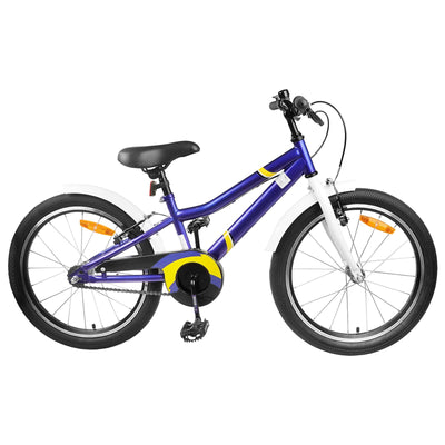 Børnecykel 20 tommer til børn i alderen 6-11 år Blå hvid