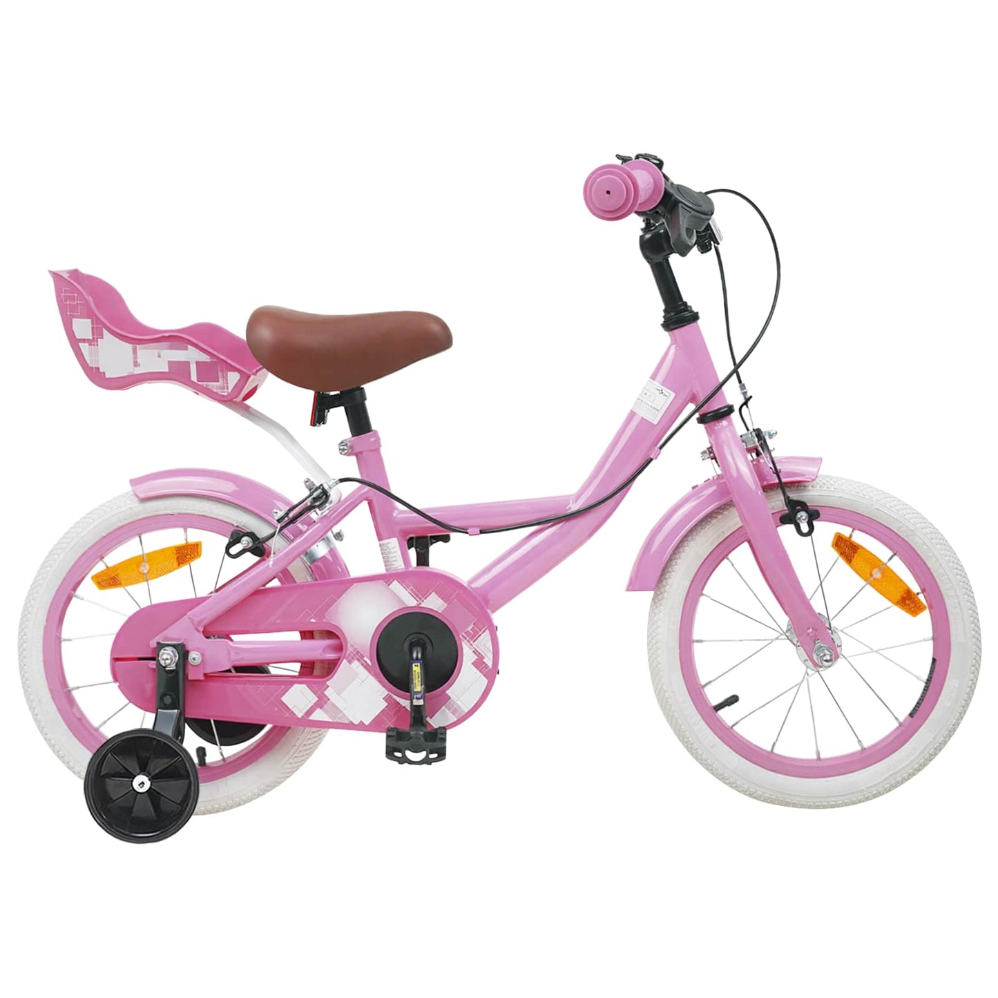 Børnecykel 16 tommer til 4-6 år gamle Lys pink