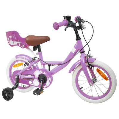 Børnecykel 16 tommer til 4-6 år gamle Lilla