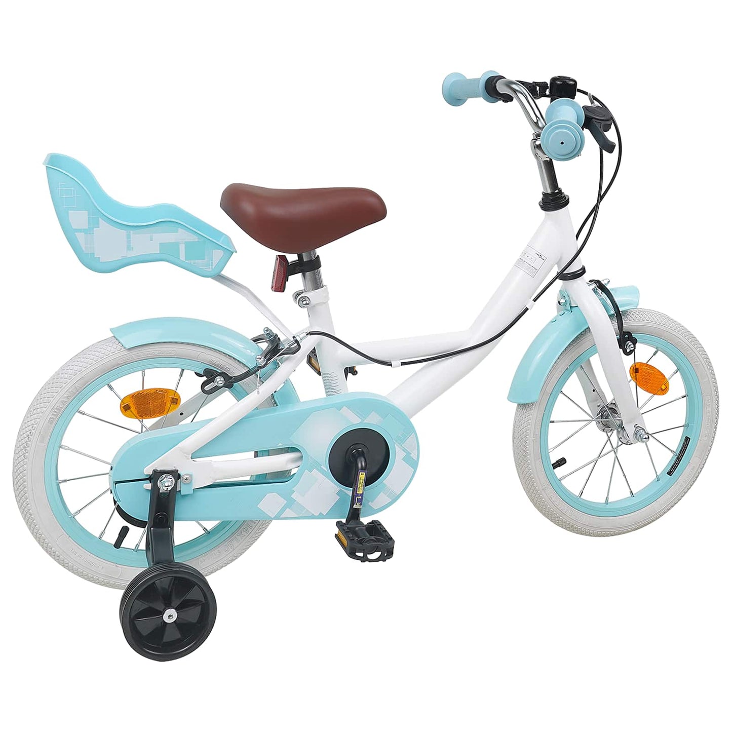 Børnecykel 14 tommer anbefalet til 3-5 år gammel Hvid
