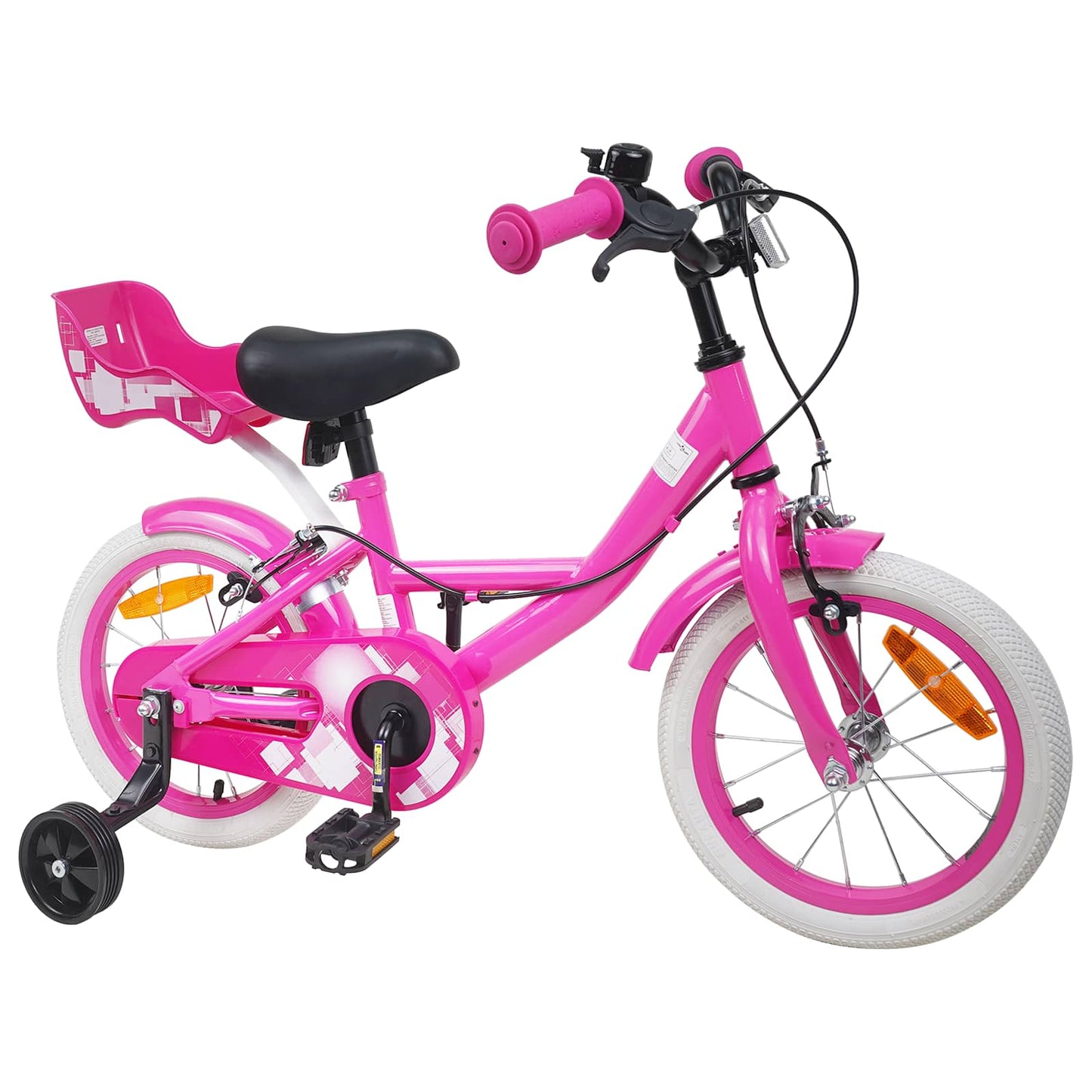 Børnecykel 14 tommer anbefalet til 3-5 år gammel Lyserød