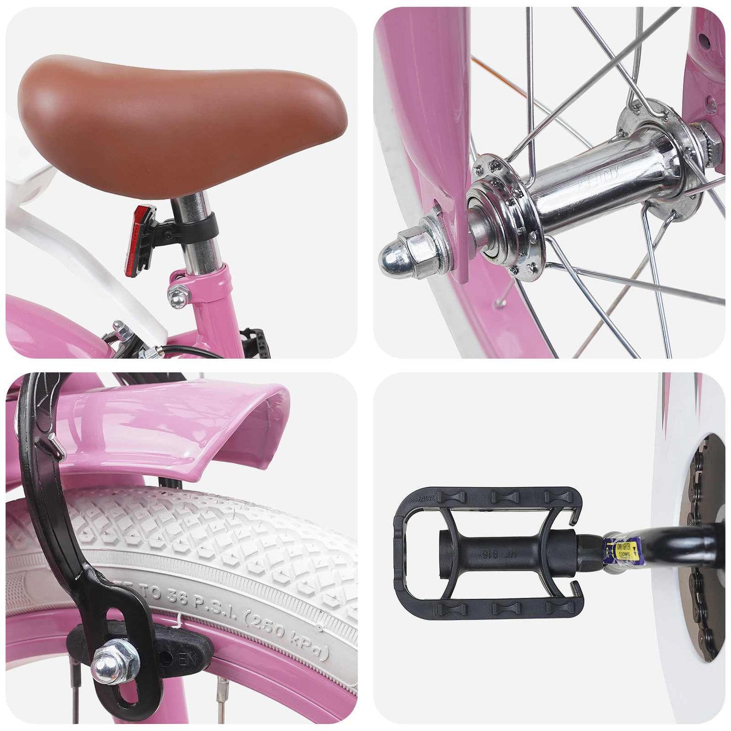 Børnecykel 14 tommer anbefalet til 3-5 år gammel Lys pink
