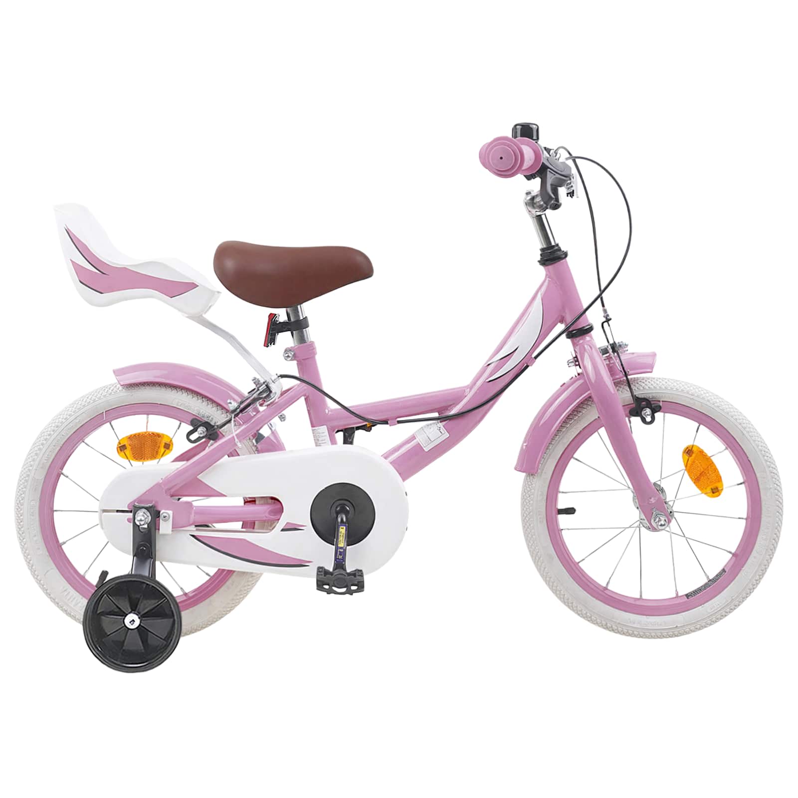 Børnecykel 14 tommer anbefalet til 3-5 år gammel Lys pink billede
