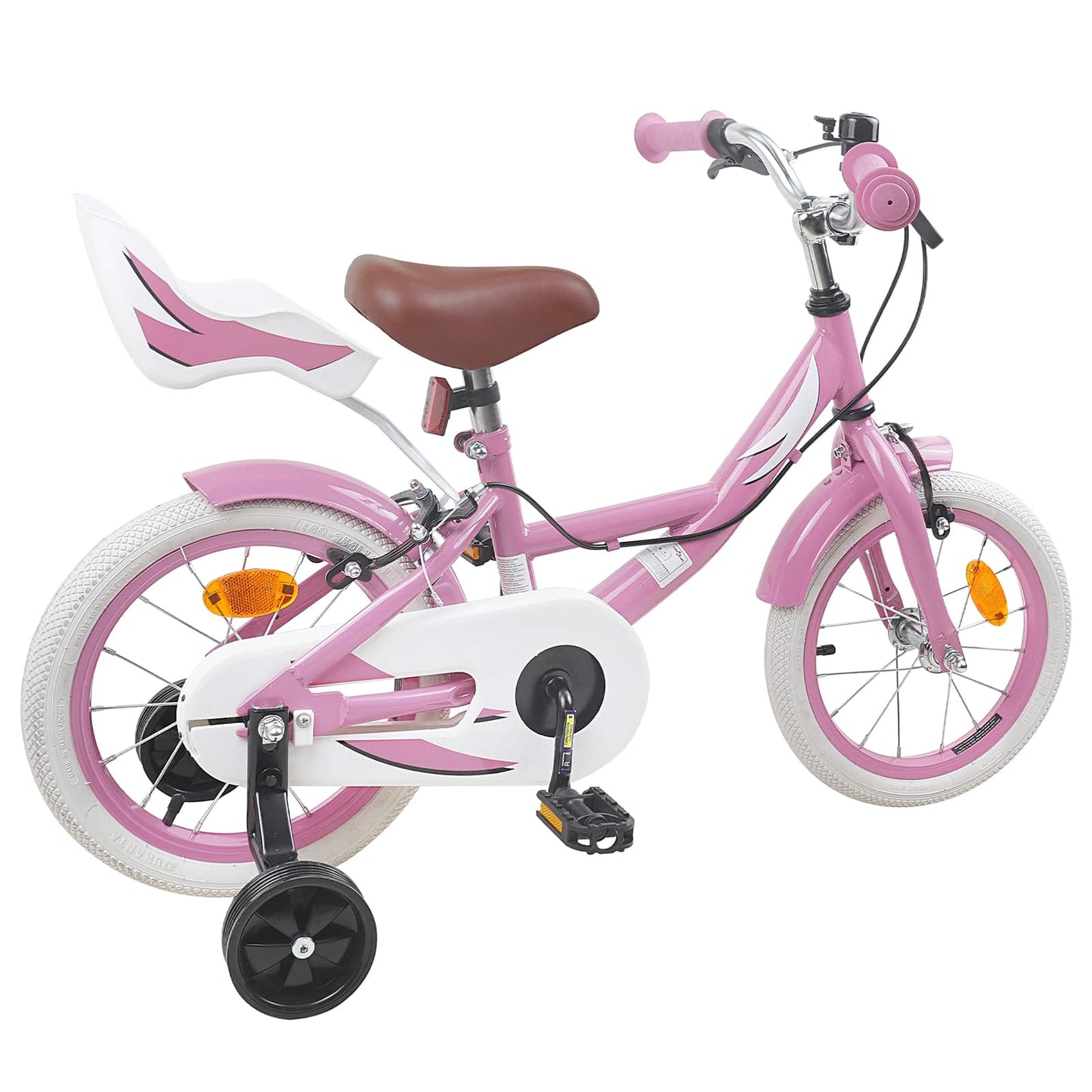 Børnecykel 16 tommer til 4-6 år gamle Lys pink