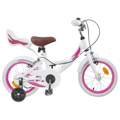 Børnecykel 16 tommer til 4-6 år gamle Hvid