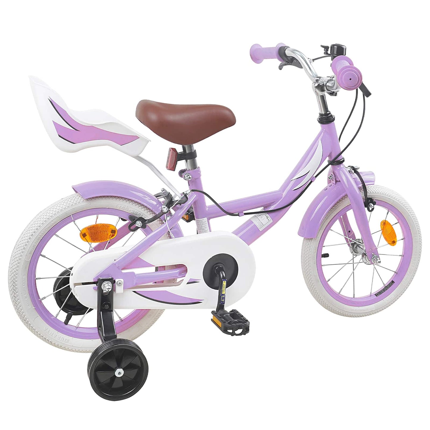 Børnecykel 16 tommer til 4-6 år gamle Lilla
