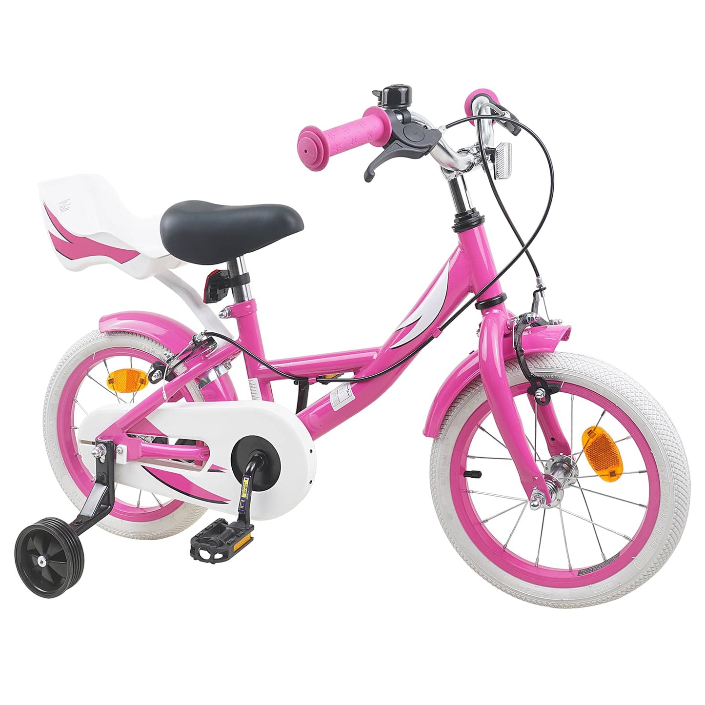 Børnecykel 14 tommer anbefalet til 3-5 år gammel Lyserød