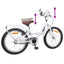 Børnecykel 18 tommer til 5-7 år gammel Hvid