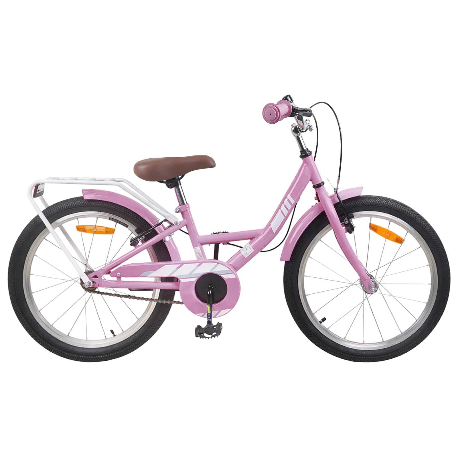 Børnecykel 18 tommer til 5-7 år gammel Lys pink billede