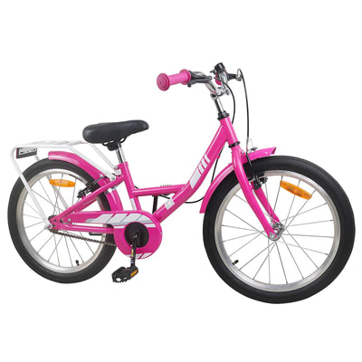 Børnecykel 18 tommer til 5-7 år gammel Lyserød