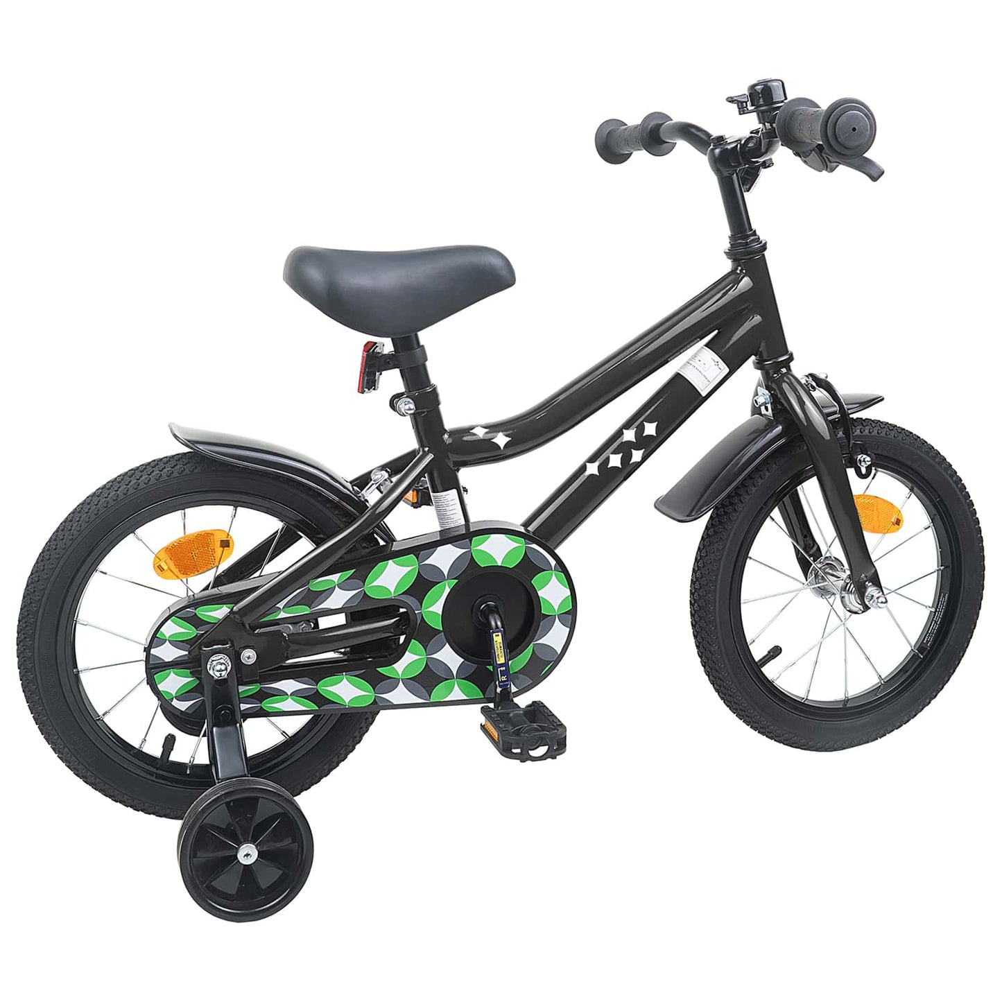 Børnecykel 16 tommer til 4-6 år gamle Sort