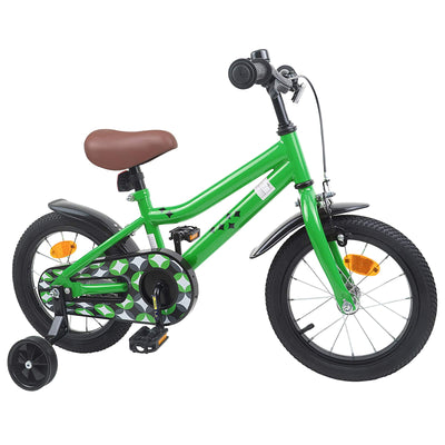 Børnecykel 16 tommer til 4-6 år gamle Grøn