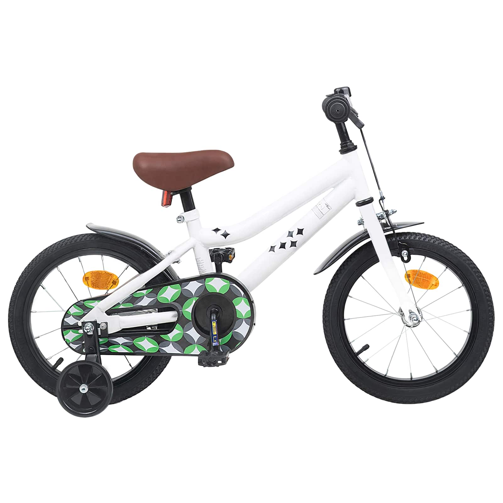 Børnecykel 14 tommer anbefalet til 3-5 år gammel Hvid billede