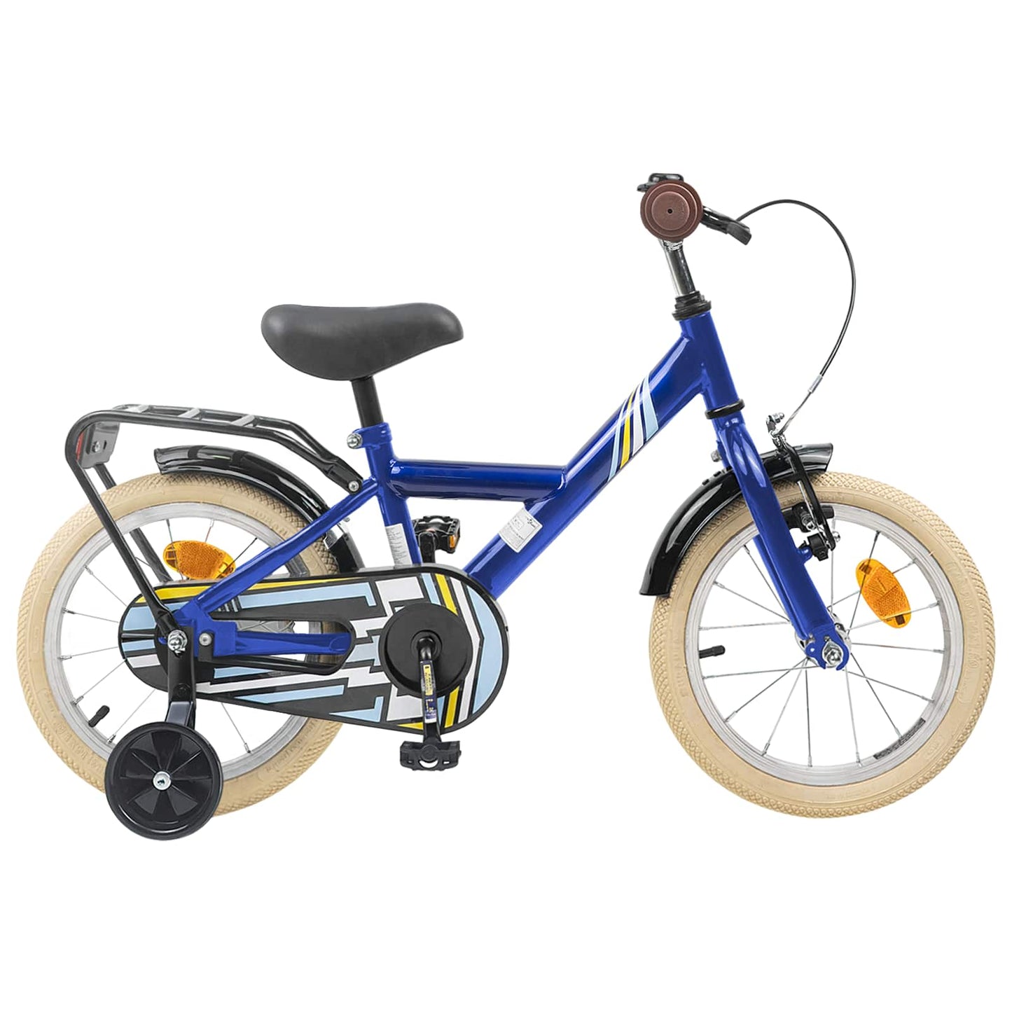 Børnecykel 14 tommer anbefalet til 3-5 år gammel Mørk blå