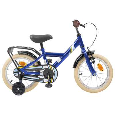 Børnecykel 14 tommer anbefalet til 3-5 år gammel Mørk blå