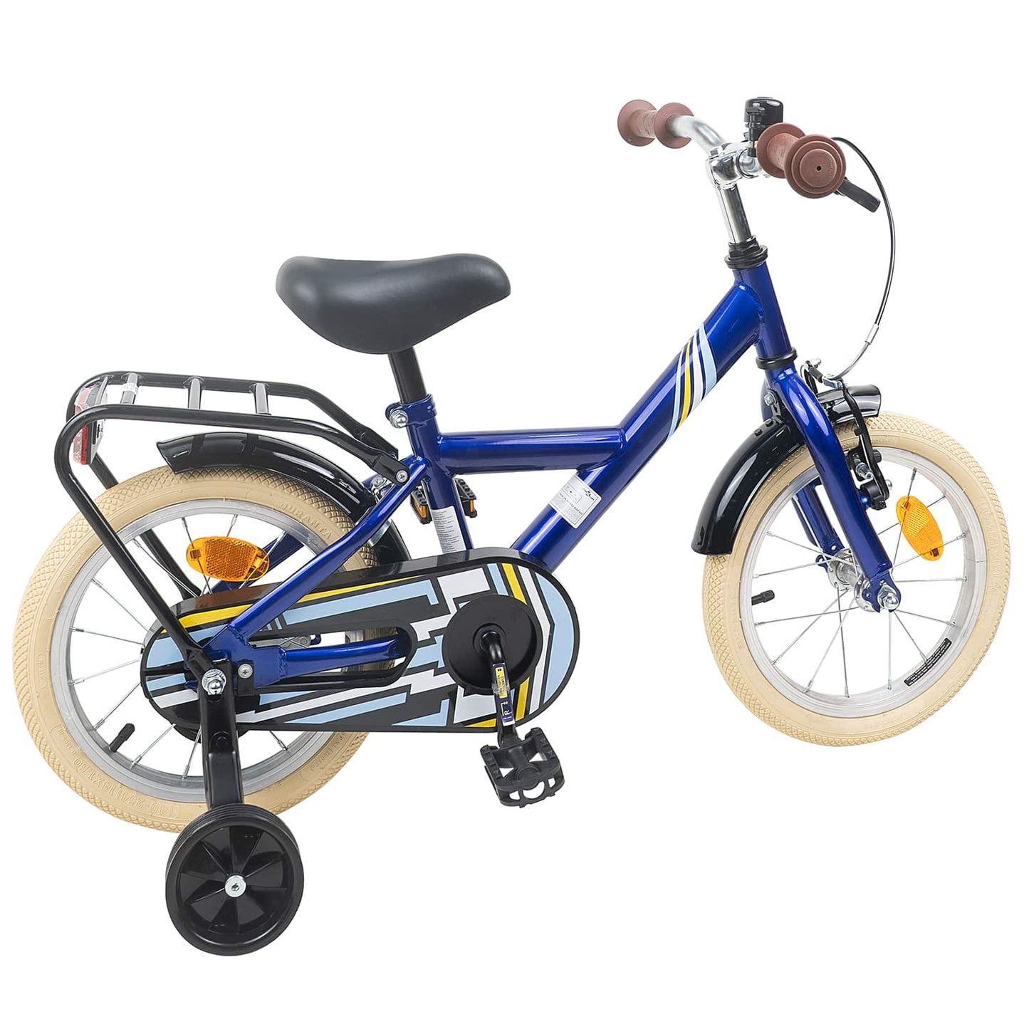 Børnecykel 16 tommer til 4-6 år gamle Mørk blå
