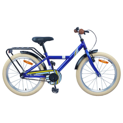 Børnecykel 24 tommer til 8-12 år Mørk blå
