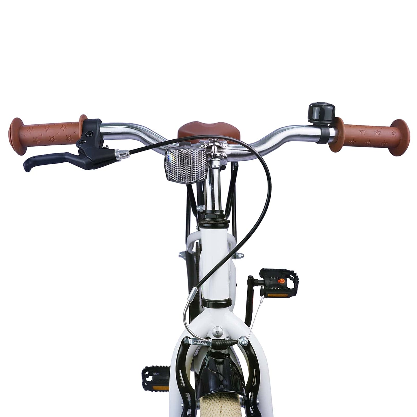 Børnecykel 20 tommer til børn i alderen 6-11 år Hvid