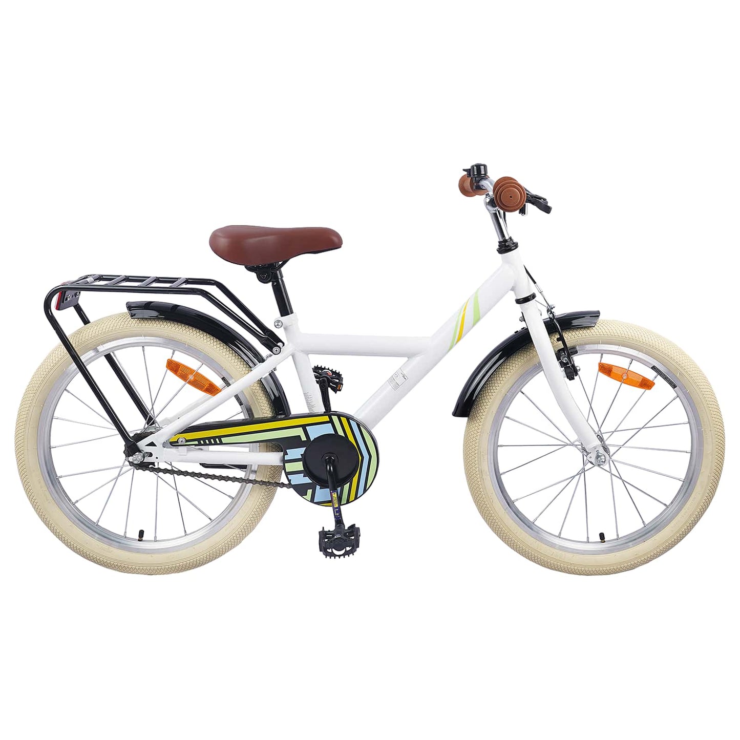 Børnecykel 20 tommer til børn i alderen 6-11 år Hvid