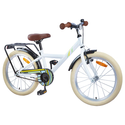 Børnecykel 24 tommer til 8-12 år Hvid