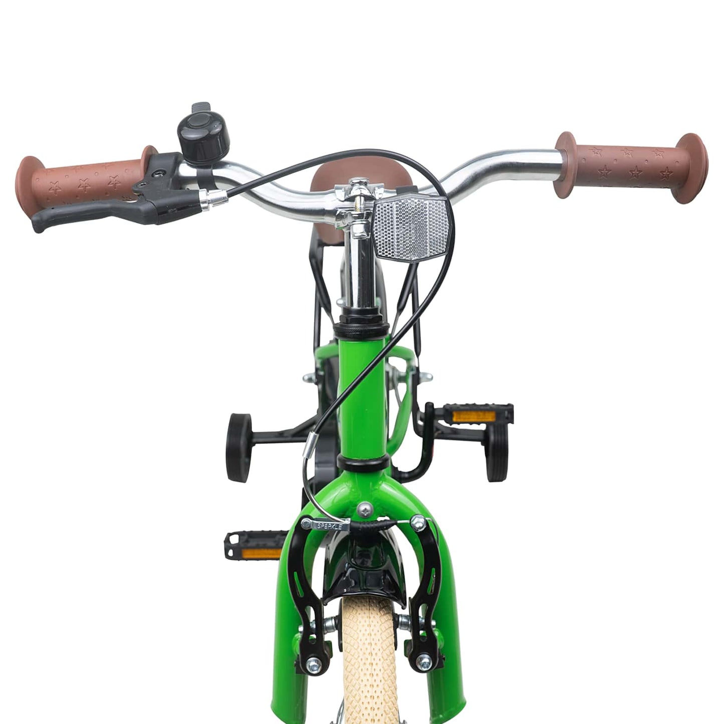 Børnecykel 14 tommer anbefalet til 3-5 år gammel Grøn