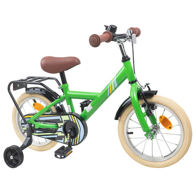 Børnecykel 16 tommer til 4-6 år gamle Grøn