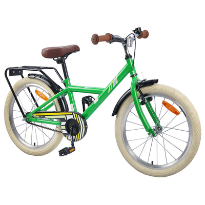 Børnecykel 20 tommer til børn i alderen 6-11 år Grøn