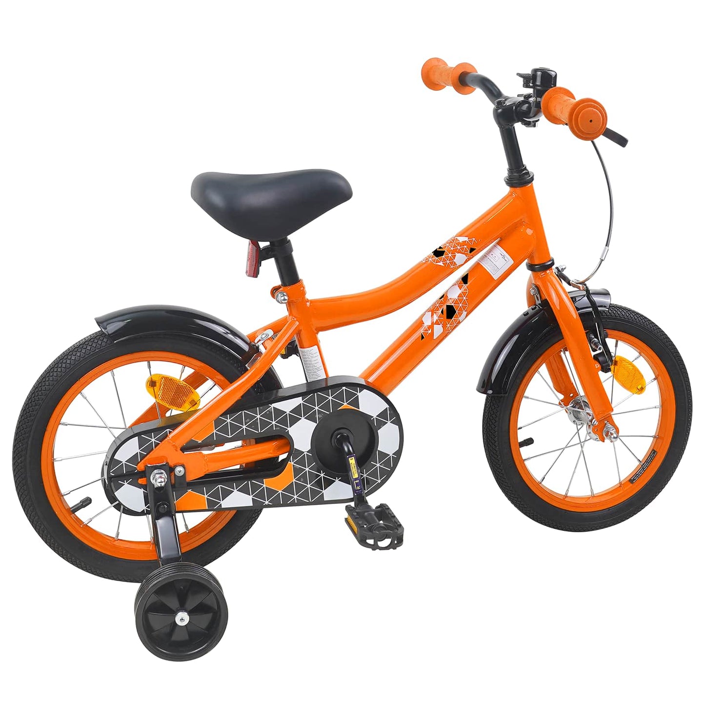 Børnecykel 14 tommer anbefalet til 3-5 år gammel Orange