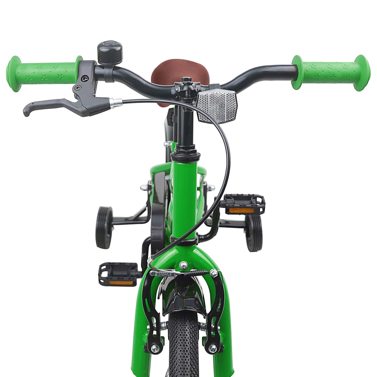 Børnecykel 14 tommer anbefalet til 3-5 år gammel Grøn