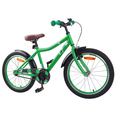 Børnecykel 18 tommer til 5-7 år gammel Grøn