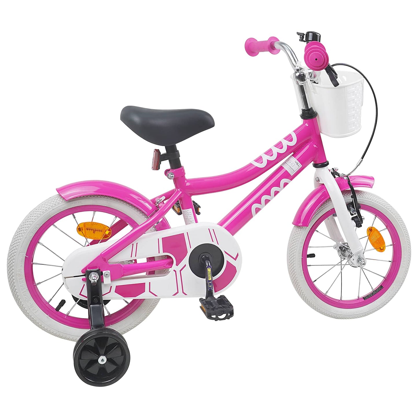 Børnecykel 16 tommer til 4-6 år gamle Lyserød