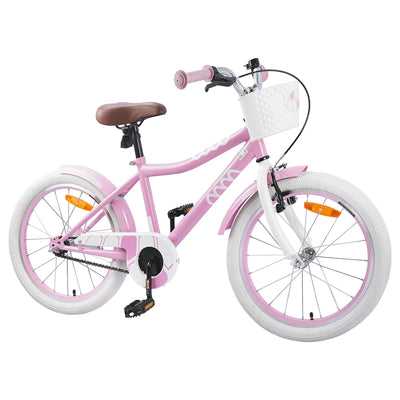 Børnecykel 18 tommer til 5-7 år gammel Lys pink