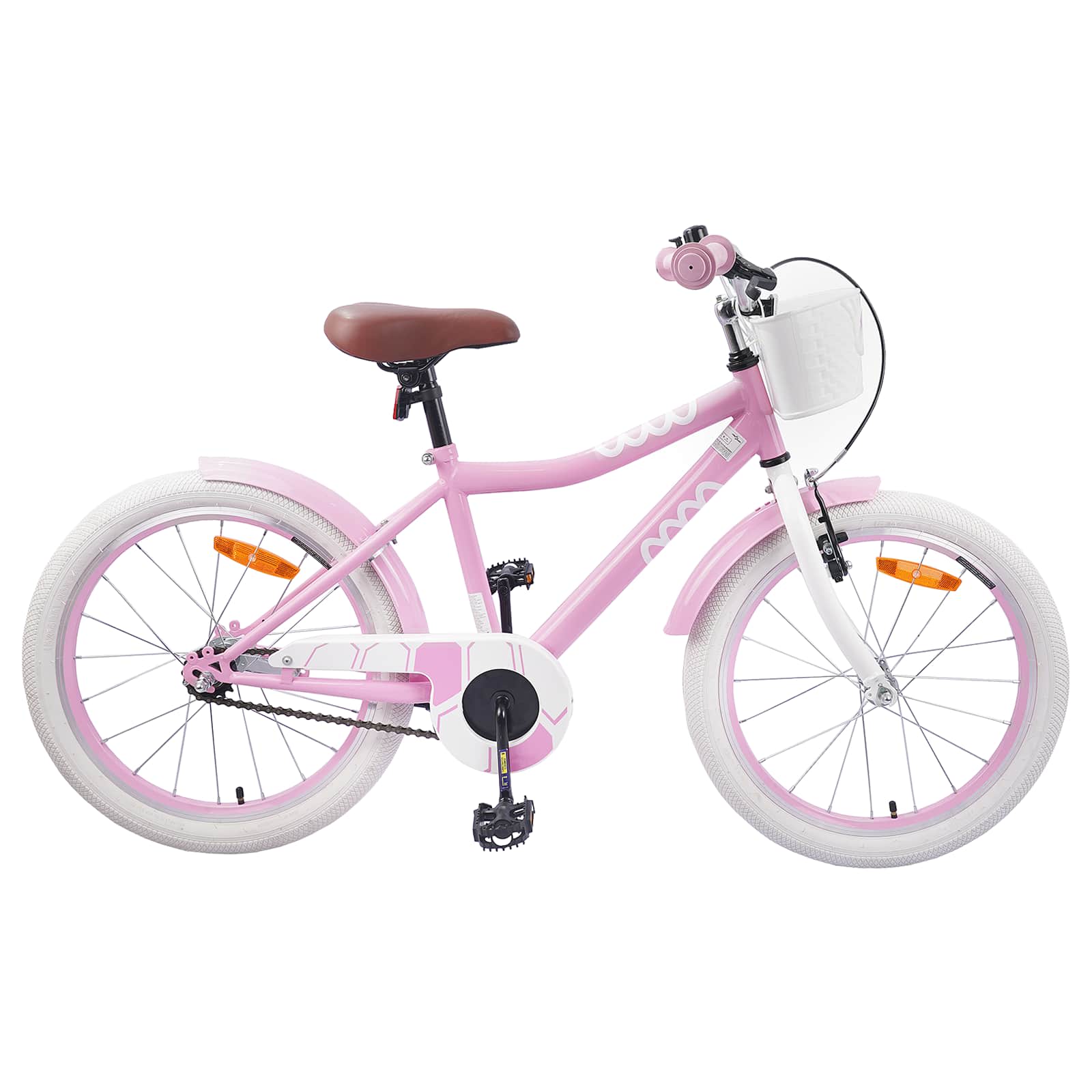 Børnecykel 18 tommer til 5-7 år gammel Lys pink billede