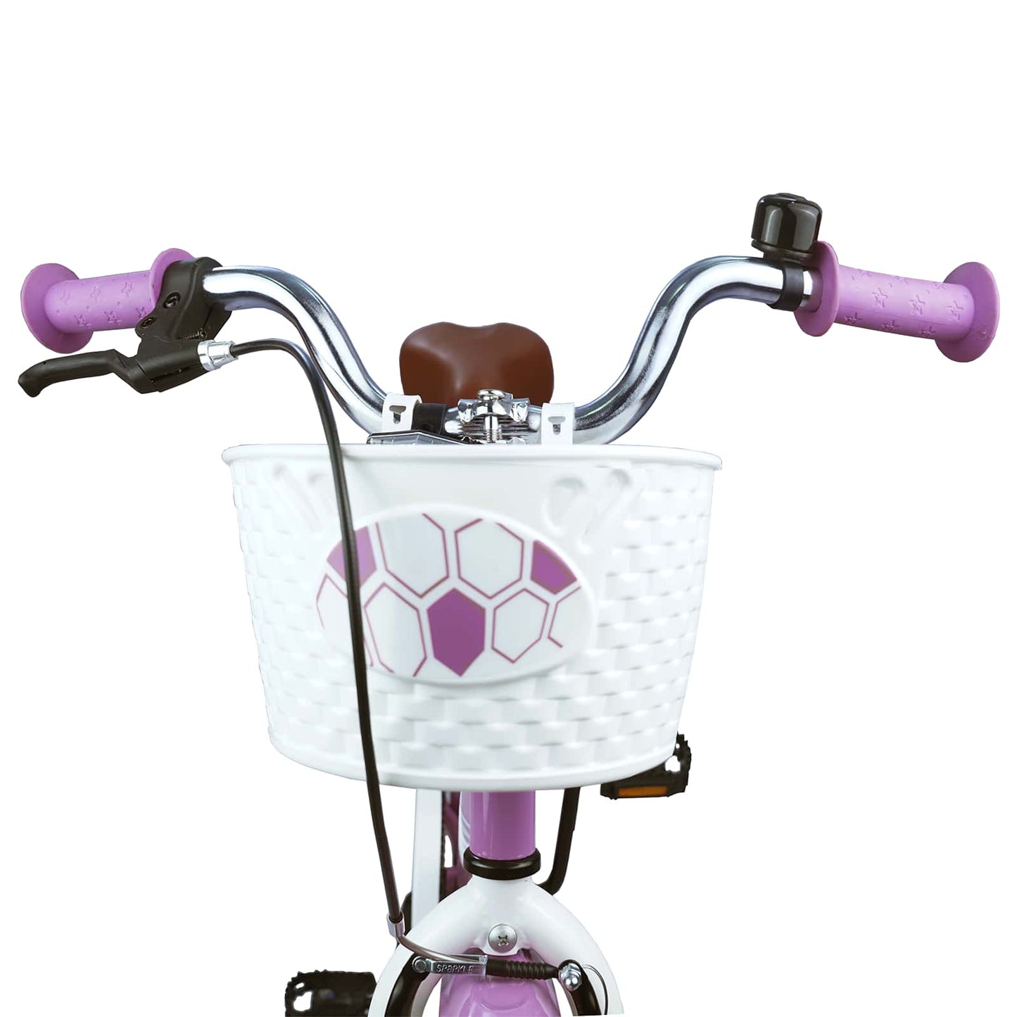 Børnecykel 18 tommer til 5-7 år gammel Lilla