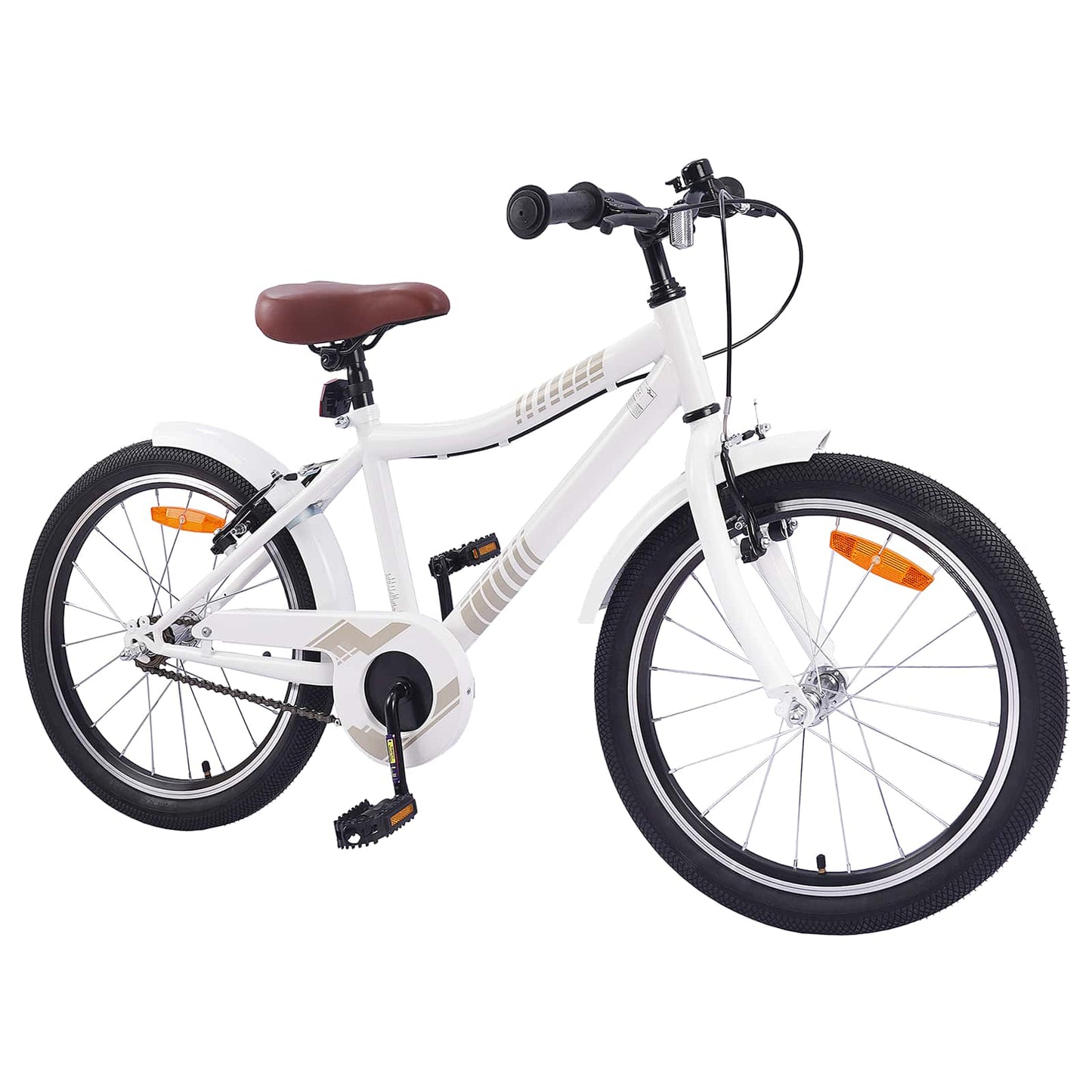 Børnecykel 20 tommer til børn i alderen 6-11 år hvid