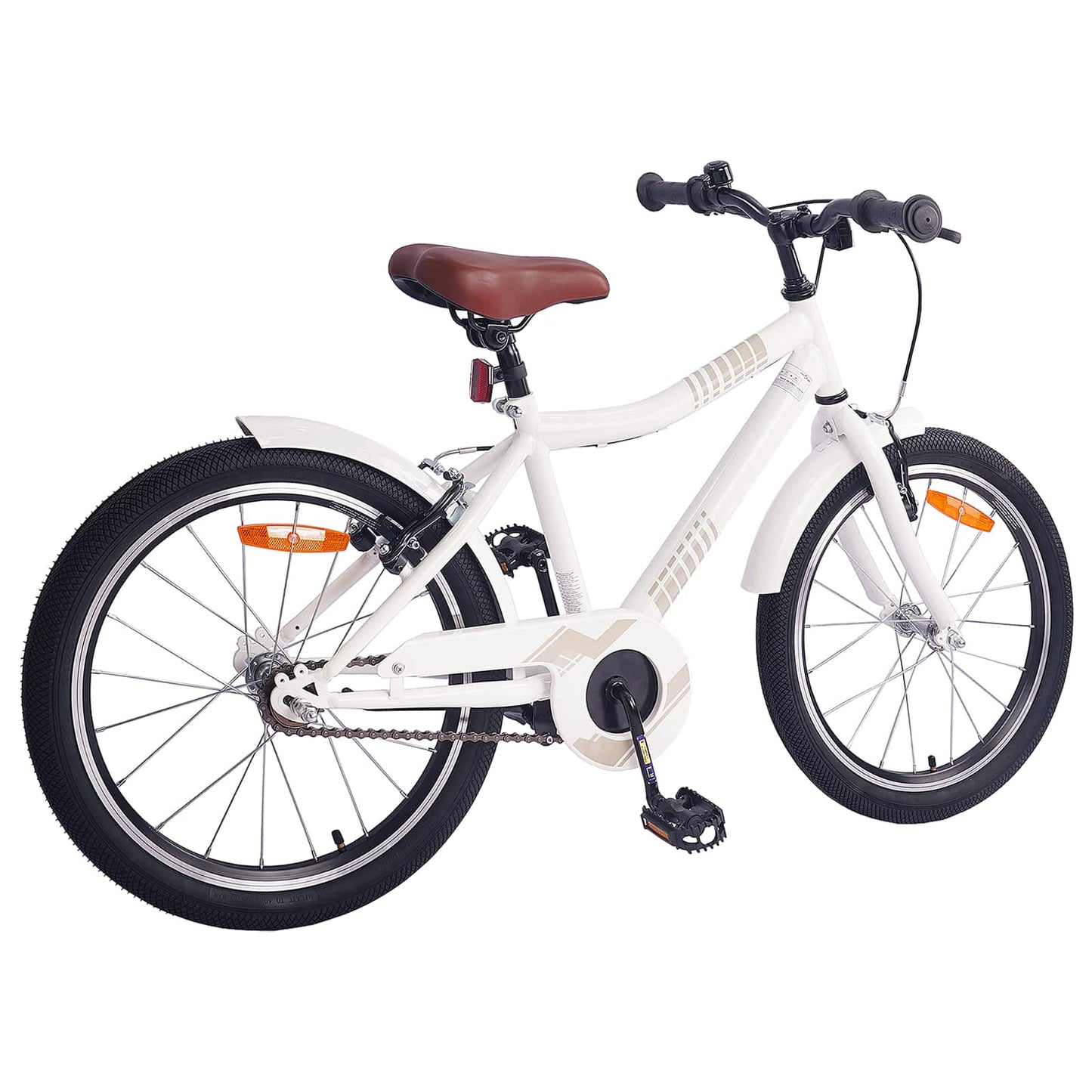 Børnecykel 20 tommer til børn i alderen 6-11 år hvid