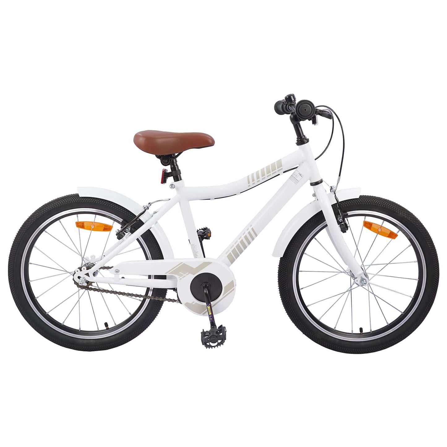 Børnecykel 20 tommer til børn i alderen 6-11 år hvid