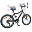 Børnecykel 20 tommer 6-Speed til børn i alderen 6-11 år Sort