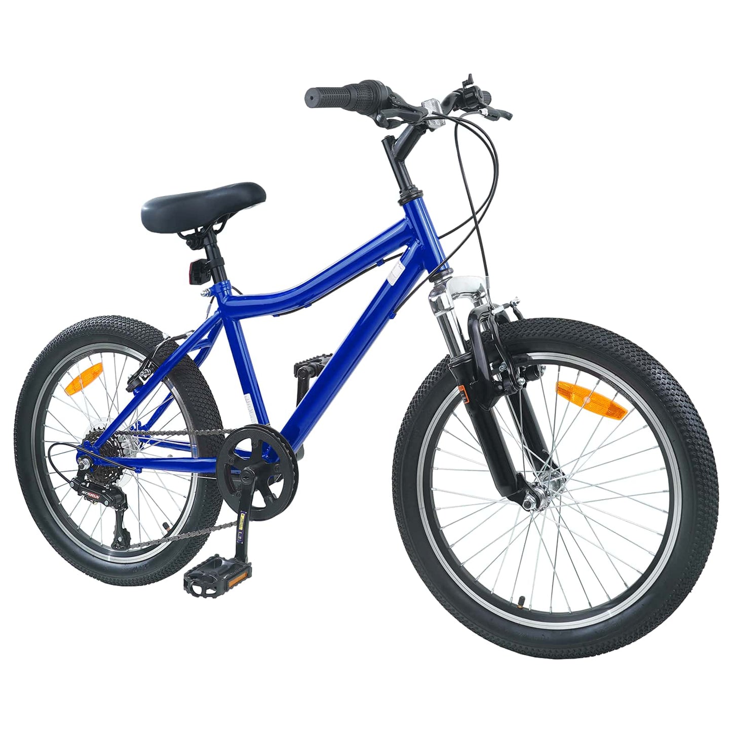 Børnecykel 24 tommer 6-Speed til 8-12 år Mørk blå