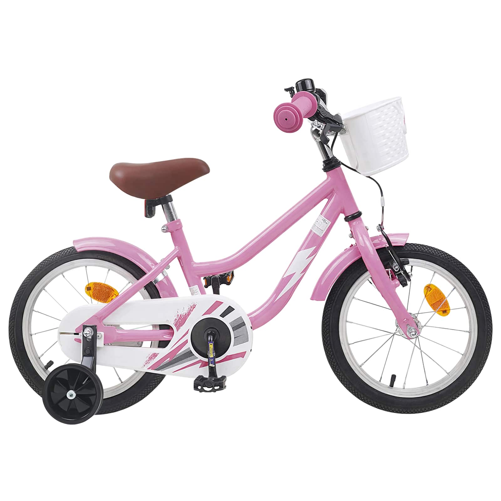 Børnecykel 14 tommer anbefalet til 3-5 år gammel Lys pink billede