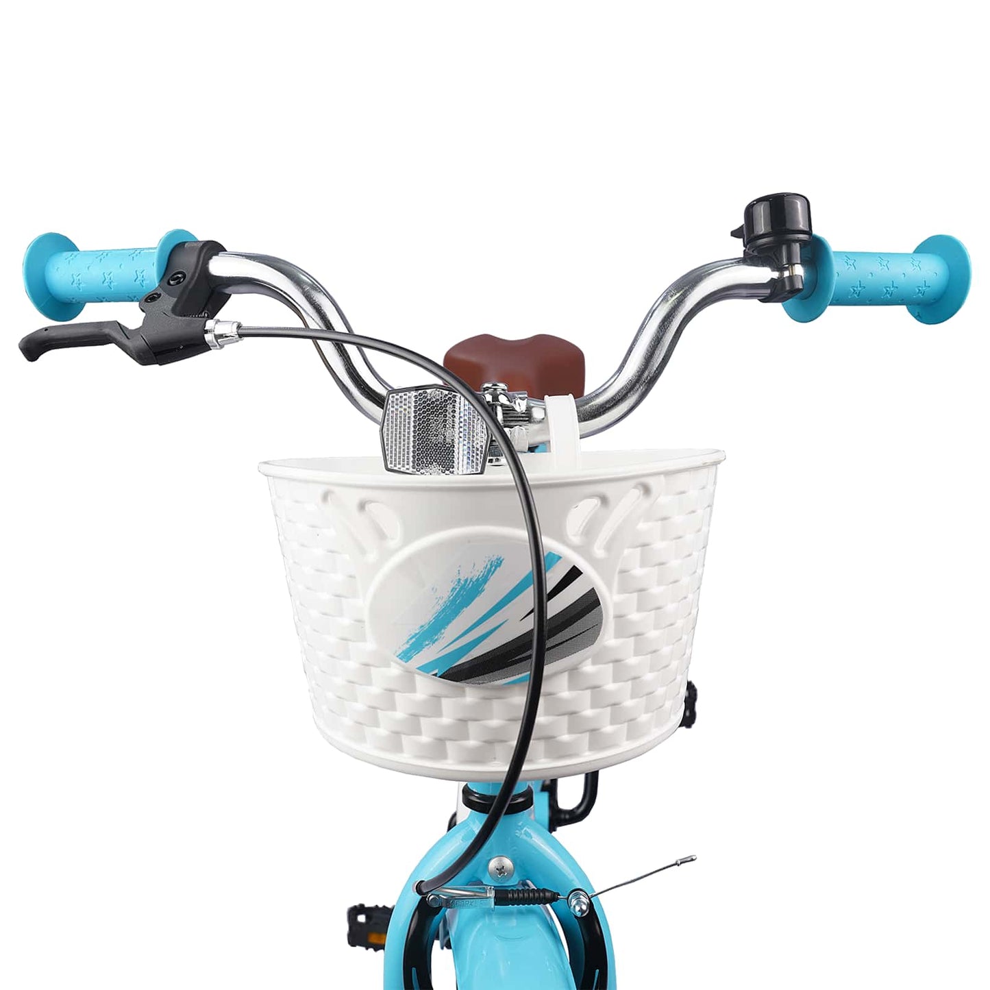 Børnecykel 18 tommer til 5-7 år gammel Lyseblå