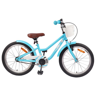 Børnecykel 18 tommer til 5-7 år gammel Lyseblå