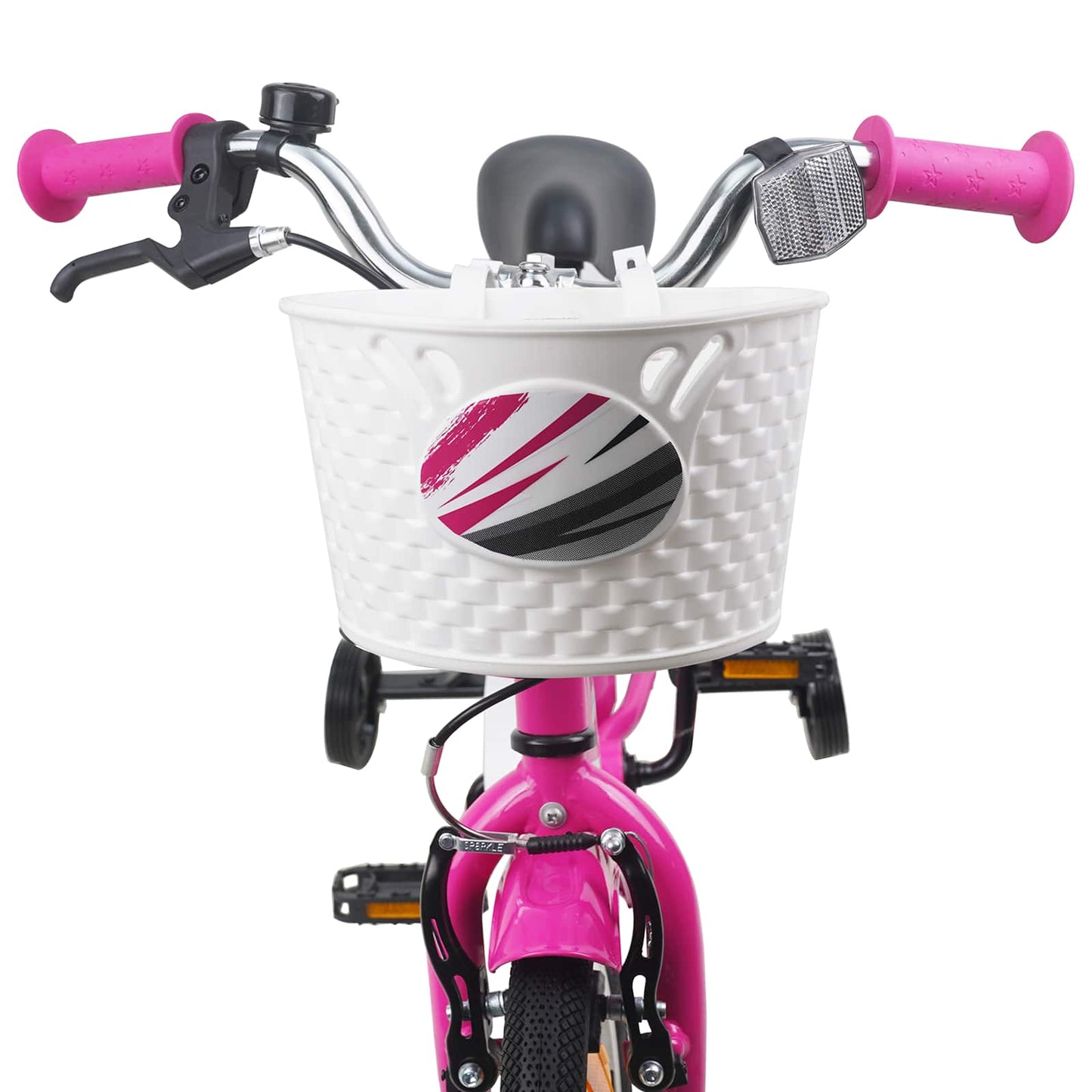 Børnecykel 14 tommer anbefalet til 3-5 år gammel Mørk pink